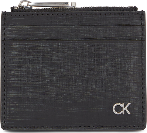 Etui na karty kredytowe Calvin Klein Ck Must Cardholder W/Zip K50K510885 Ck Black Check BAX