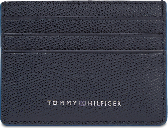 Etui na karty kredytowe Tommy Hilfiger Th Struc Leather Cc Holder AM0AM11606 Space Blue DW6