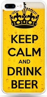 Etuistudio Etui na telefon iPhone 7 Plus - Keep calm and drink beer
