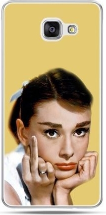 Etuistudio Galaxy A5 (2016) , etui na telefon Audrey Hepburn Fuck You