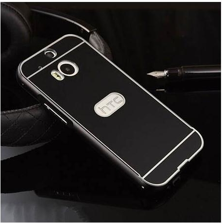 Etuistudio HTC One M8 etui aluminium bumper case Czarny.