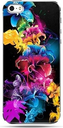 Etuistudio iPhone SE etui na telefon kolorowe kwiaty