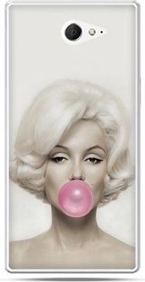 Etuistudio Sony Xperia M2 etui Marilyn Monroe guma do żucia