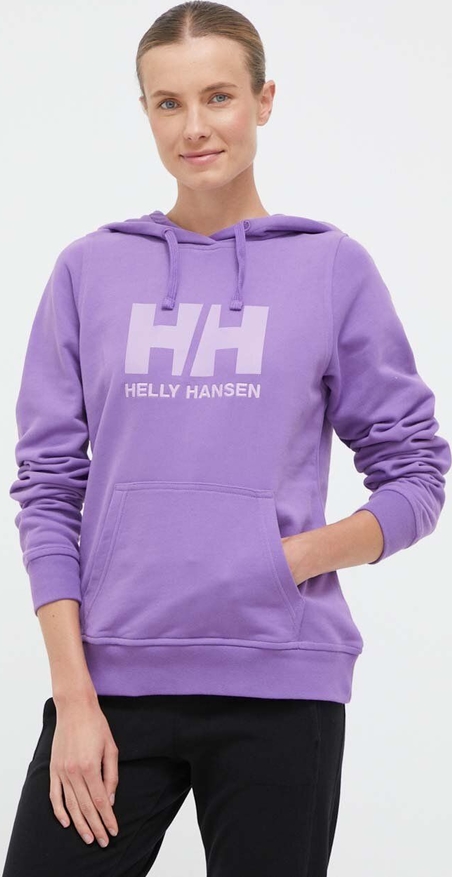 Fioletowa bluza Helly Hansen z kapturem
