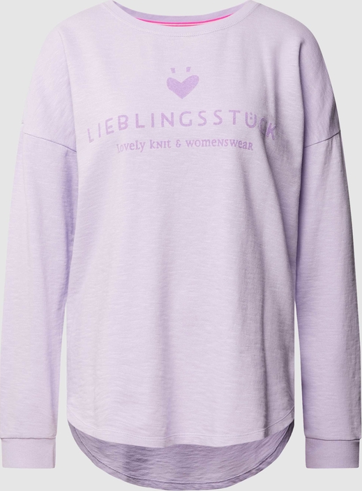 Fioletowa bluza Lieblingsstück w stylu casual