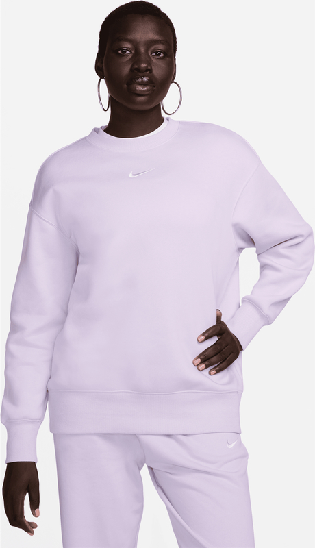 Fioletowa bluza Nike w stylu klasycznym z dresówki