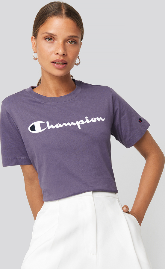 Fioletowa bluzka Champion w młodzieżowym stylu