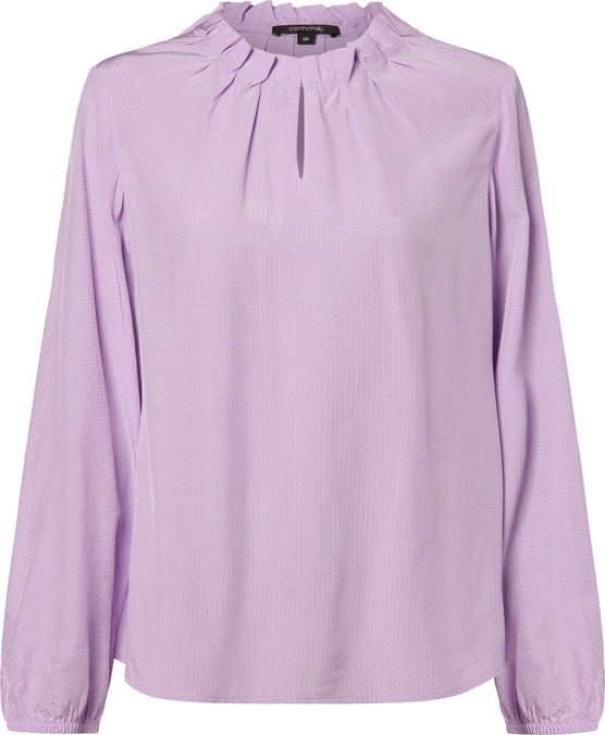 Fioletowa bluzka comma, z tkaniny w stylu casual z długim rękawem
