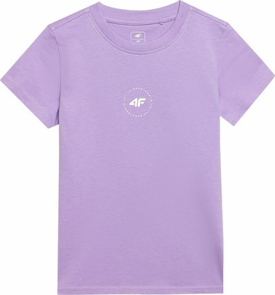 Fioletowa bluzka dziecięca 4F z bawełny