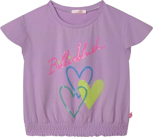 Fioletowa bluzka dziecięca Billieblush dla dziewczynek