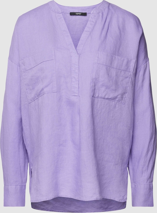 Fioletowa bluzka Esprit z lnu