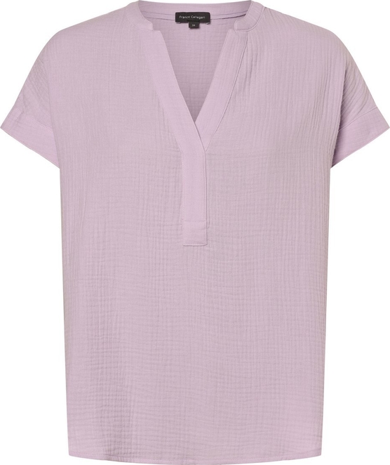 Fioletowa bluzka Franco Callegari z bawełny