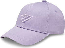 Fioletowa czapka Emporio Armani