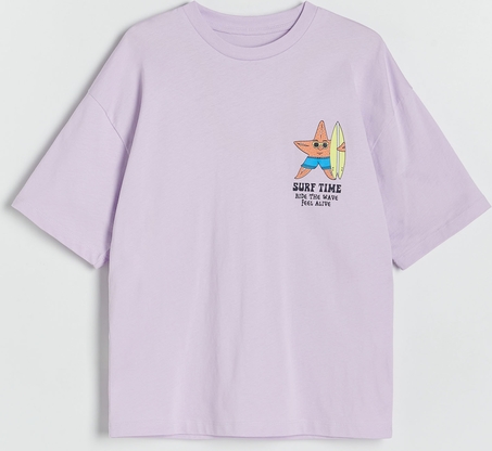 Fioletowa koszulka dziecięca Reserved