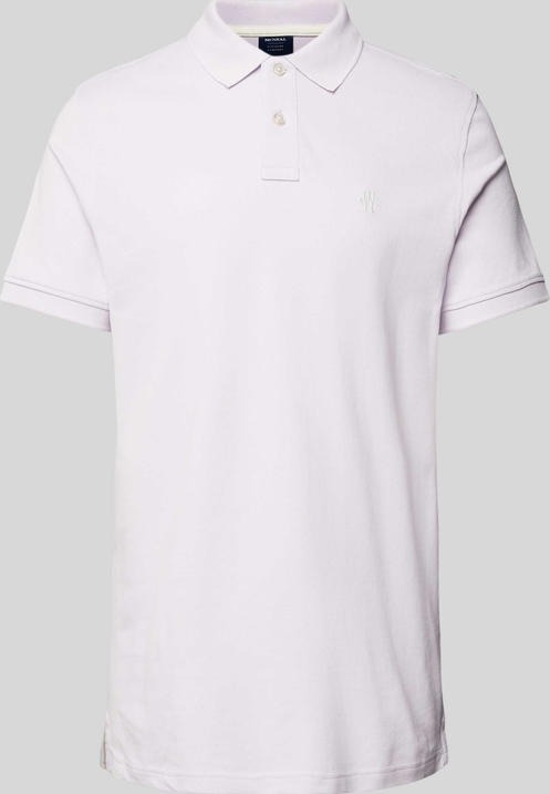 Fioletowa koszulka polo McNeal w stylu casual z krótkim rękawem