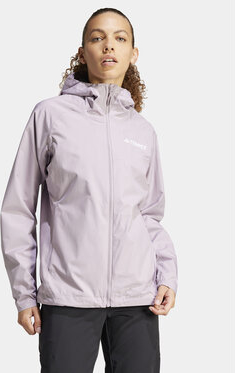 Fioletowa kurtka Adidas w sportowym stylu krótka
