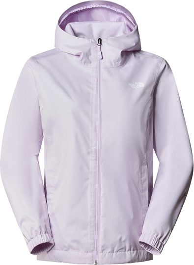 Fioletowa kurtka The North Face z tkaniny z kapturem w sportowym stylu