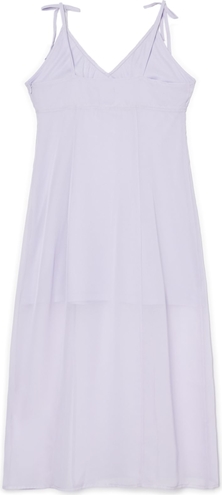 Fioletowa sukienka Cropp rozkloszowana mini na ramiączkach