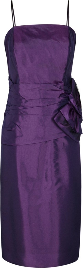 Fioletowa sukienka Fokus dopasowana