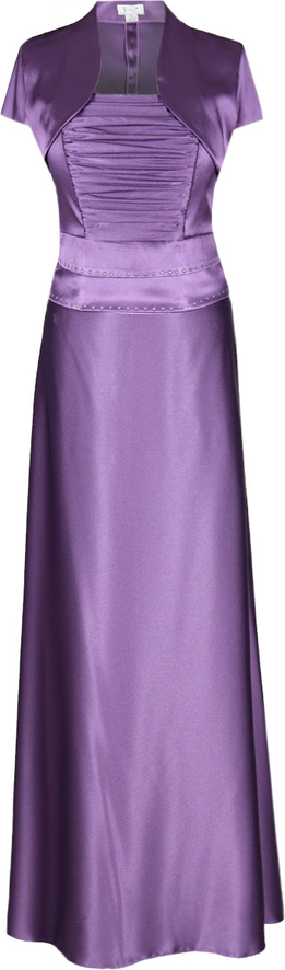 Fioletowa sukienka Fokus z krótkim rękawem