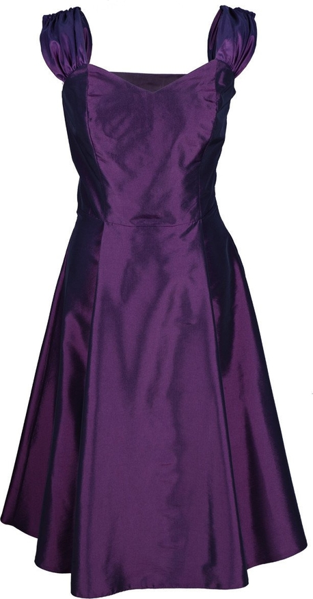 Fioletowa sukienka Fokus z tiulu