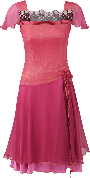 Fioletowa sukienka POTIS & VERSO mini z satyny z krótkim rękawem