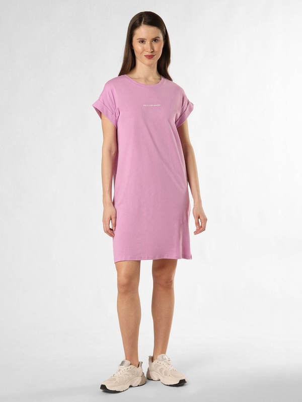 Fioletowa sukienka Van Graaf mini prosta z bawełny