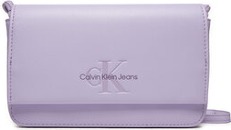 Fioletowa torebka Calvin Klein na ramię matowa