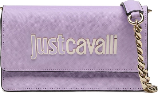 Fioletowa torebka Just Cavalli na ramię matowa
