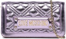 Fioletowa torebka Love Moschino matowa na ramię mała