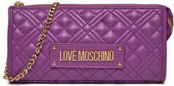 Fioletowa torebka Love Moschino na ramię matowa