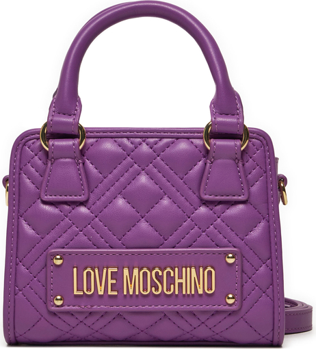 Fioletowa torebka Love Moschino średnia do ręki