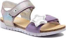 Fioletowe buty dziecięce letnie Bartek na rzepy dla dziewczynek