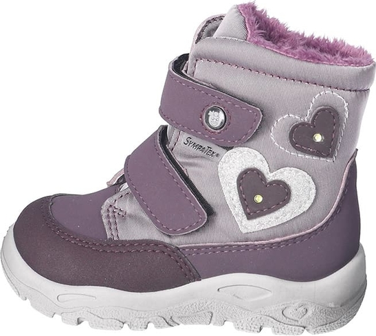 Fioletowe buty dziecięce zimowe Pepino