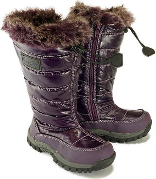 Fioletowe buty dziecięce zimowe Vemont
