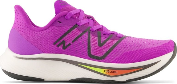 Fioletowe buty sportowe New Balance w sportowym stylu z płaską podeszwą sznurowane