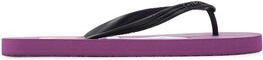 Fioletowe klapki Fila w sportowym stylu z płaską podeszwą