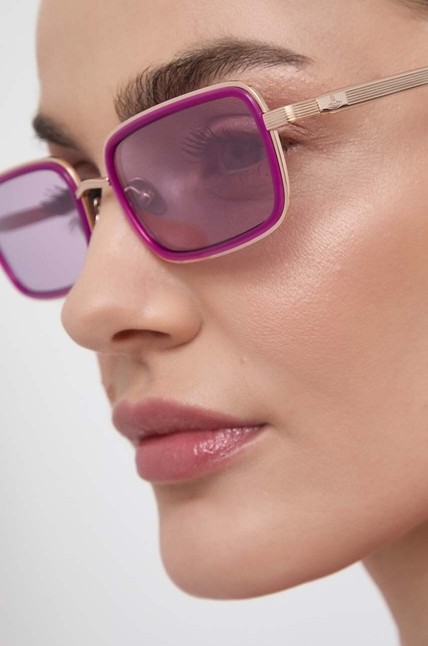 Fioletowe okulary damskie Vivienne Westwood