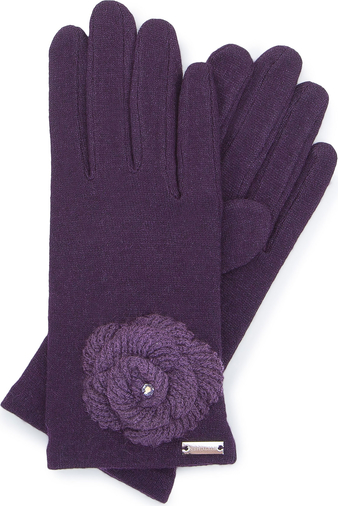 Fioletowe rękawiczki Wittchen