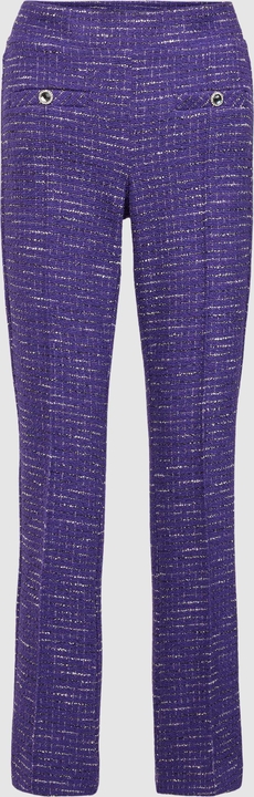 Fioletowe spodnie Cambio z bawełny
