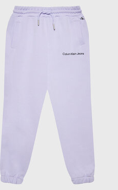 Fioletowe spodnie dziecięce Calvin Klein