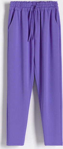 Fioletowe spodnie Reserved w stylu casual