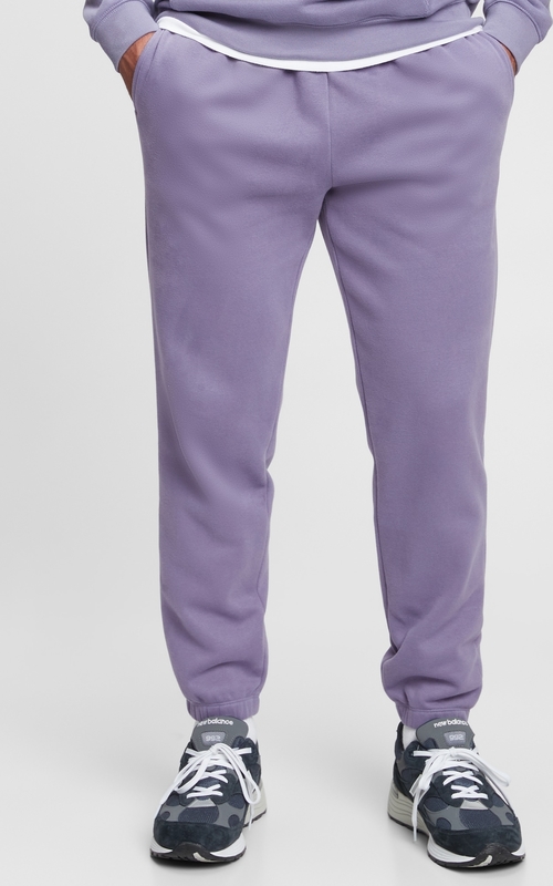 Fioletowe spodnie sportowe Gap z dresówki