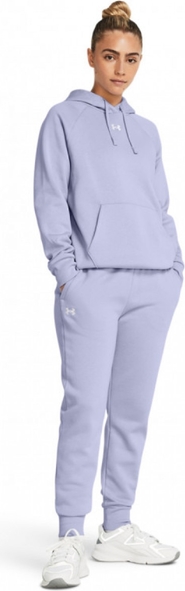 Fioletowe spodnie sportowe Under Armour z bawełny w sportowym stylu