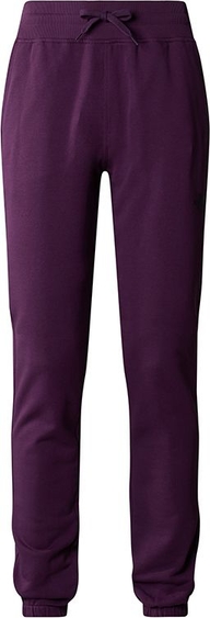Fioletowe spodnie The North Face w sportowym stylu z dresówki