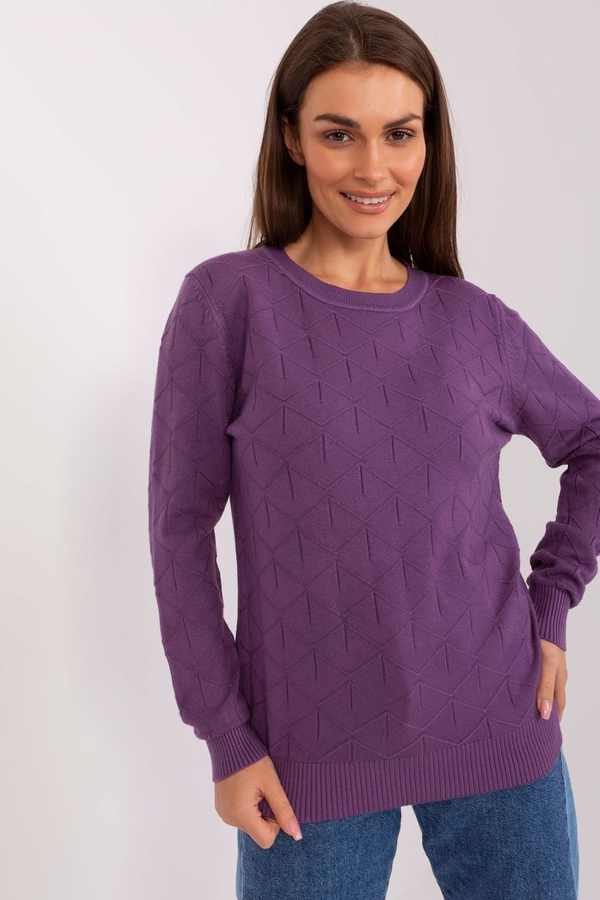 Fioletowy sweter 5.10.15 w stylu casual