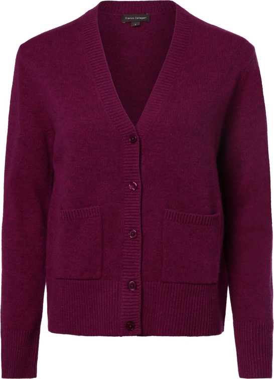 Fioletowy sweter Franco Callegari w stylu casual