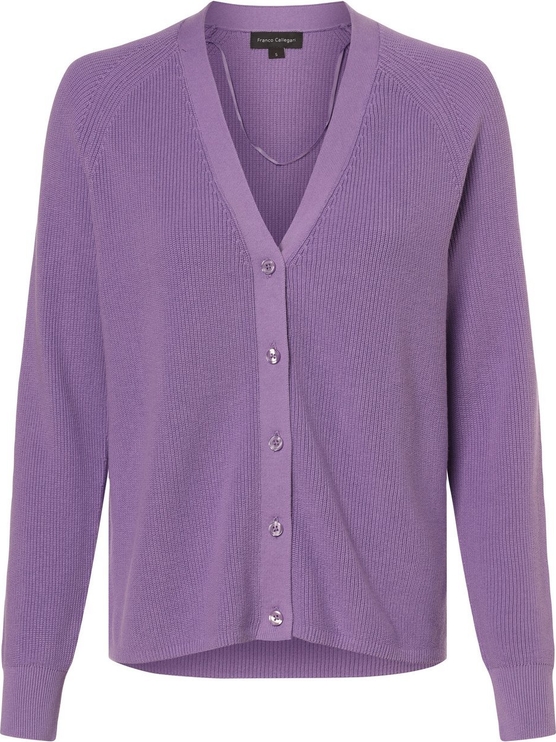 Fioletowy sweter Franco Callegari z bawełny w stylu casual