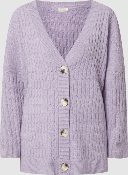 Fioletowy sweter Jc Sophie z wełny