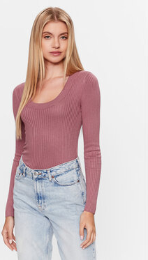 Fioletowy sweter JDY w stylu casual